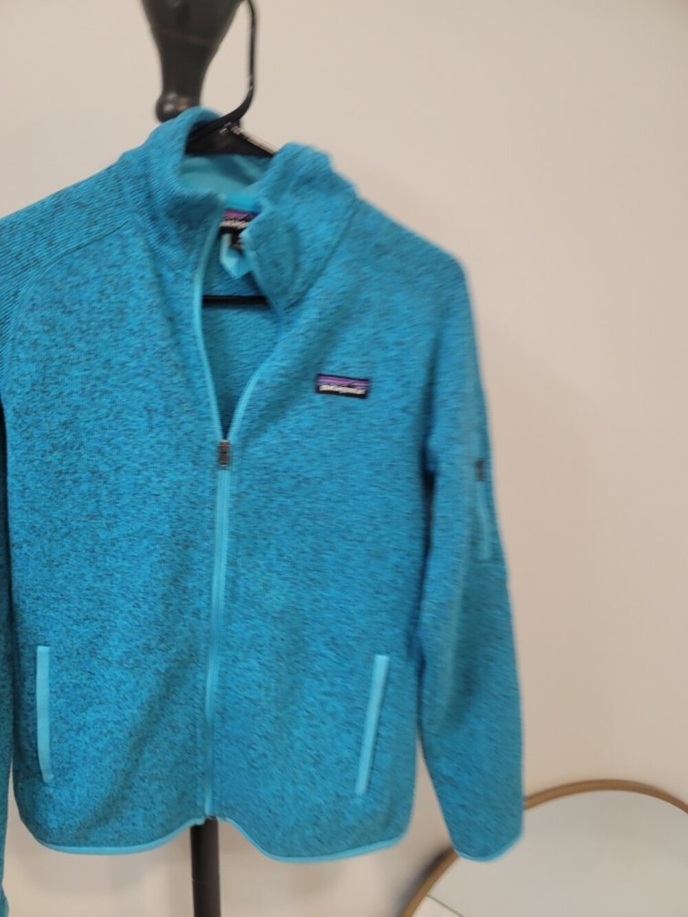 Patagonia Better Sweater Womens Small Teal Blue Full Zip Fleece Jacket - Picture 2 of 7